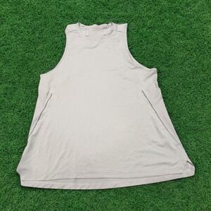Lululemon Mens Tank Top Athletic Sleeveless Gray Fitness Training Gym Shirt